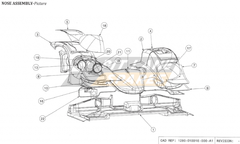 NOSE & FRONT DIFFUSER ASSY